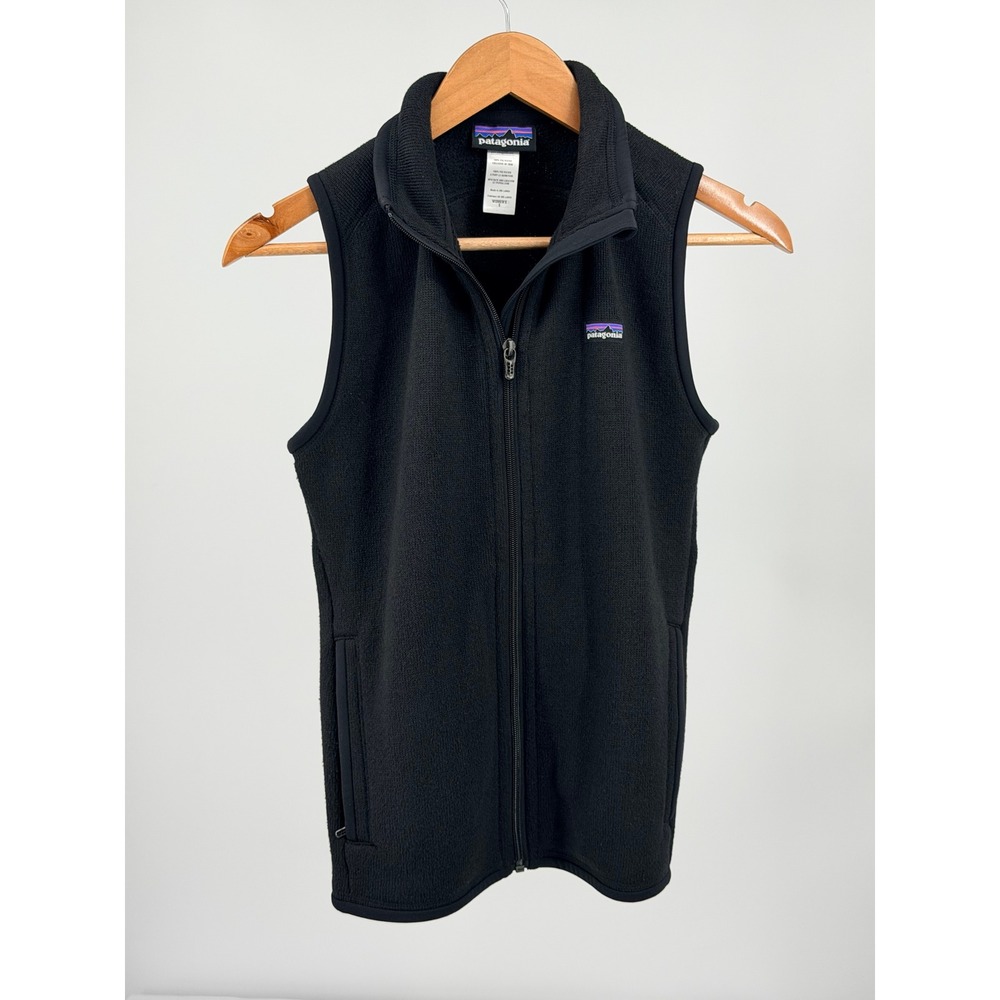 Patagonia Better Sweater Vest Womens S Black Full Zip Fleece 25885 FA13